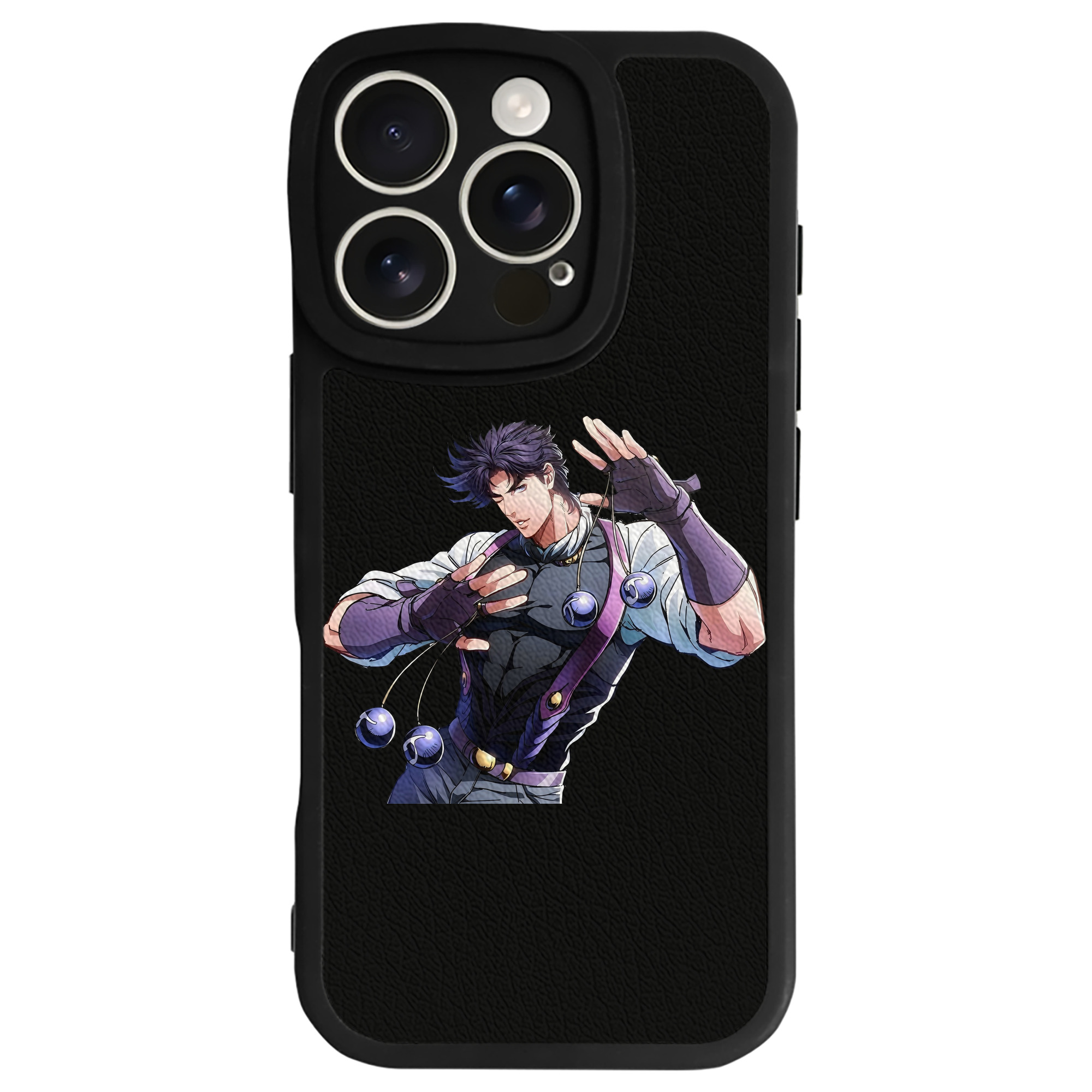 （画像用） ジョジョの奇妙な冒険 JoJo's Bizarre Adventure 【iPhone 16シリーズ対応】シリコンスマホケース（レザー調） 材質：シリコン